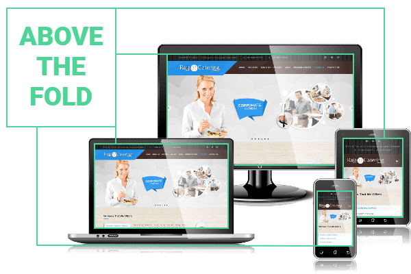 Lower bounce rate by focusing on above the fold content